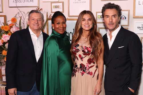 Ted Sarandos, Nicole Avant, Serena Levy, and Shawn Levy attend the fourth annual A Sense of Home Gala on Oct. 24 in Los Angeles